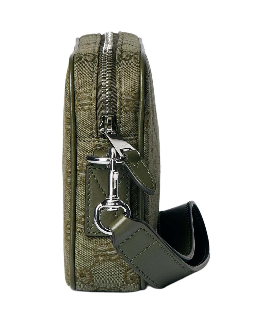 GUCCI Хаки барсетка, фото 4