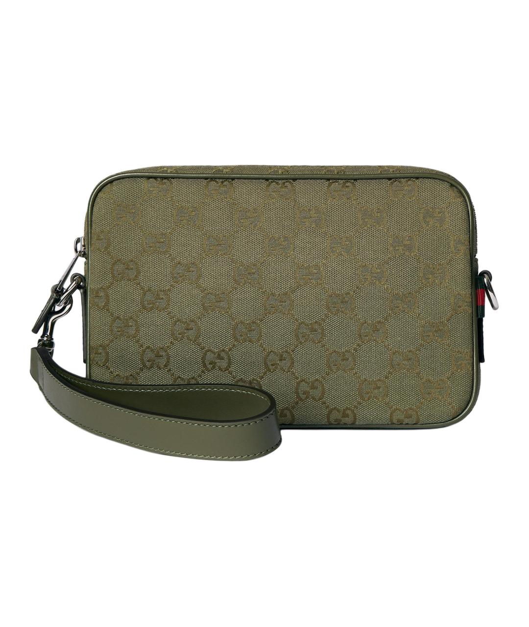 GUCCI Хаки барсетка, фото 1
