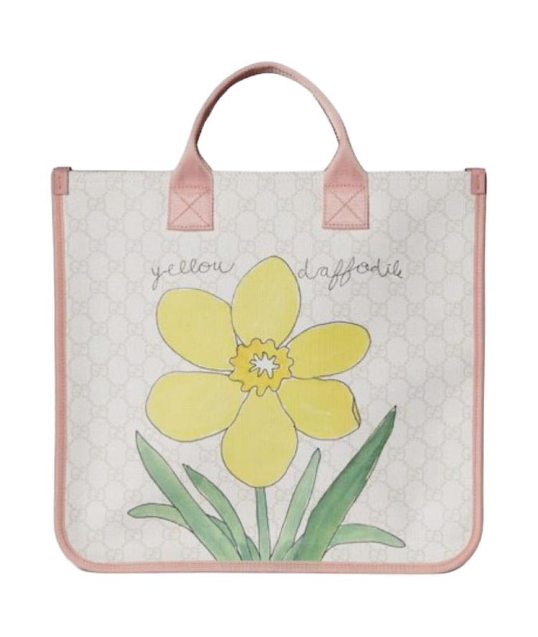 GUCCI Белая сумка тоут, фото 1