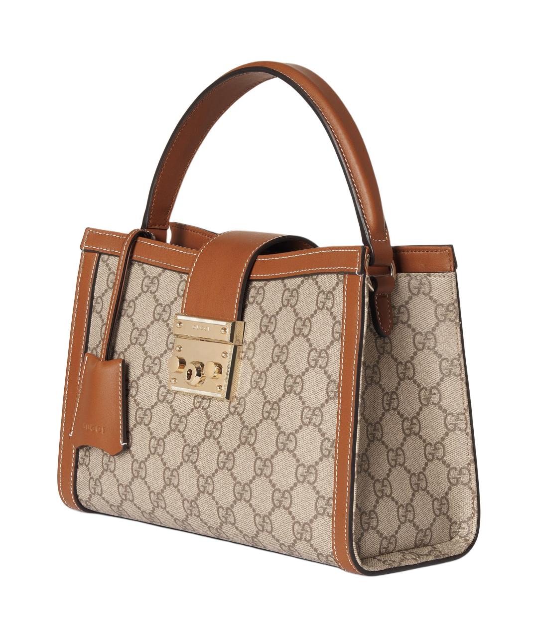 GUCCI Бежевая сумка с короткими ручками, фото 3