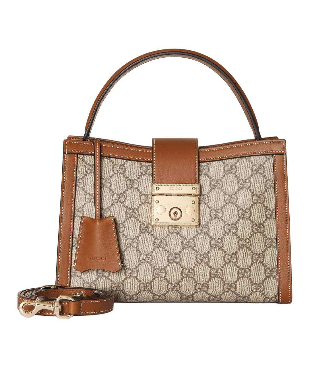 GUCCI Бежевая сумка с короткими ручками, фото 2
