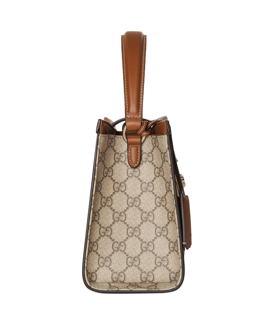GUCCI Бежевая сумка с короткими ручками, фото 4