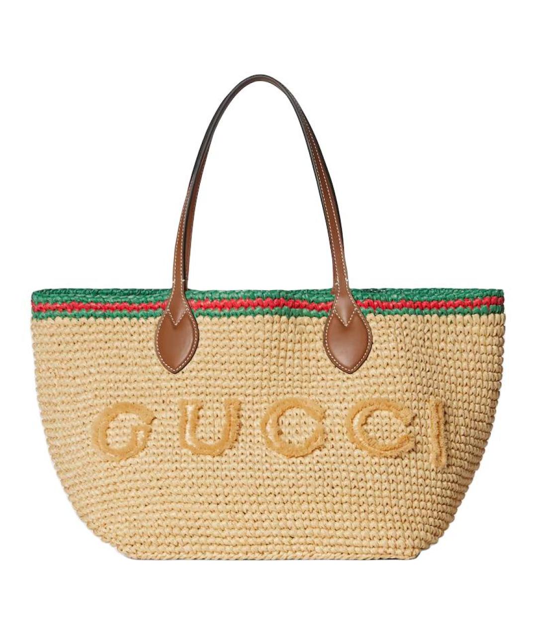 GUCCI Бежевая сумка тоут, фото 1