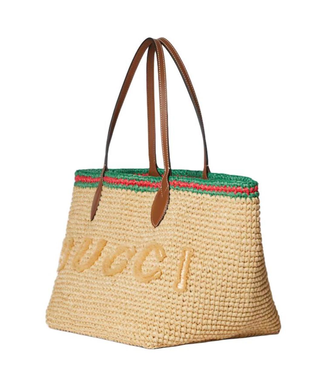 GUCCI Бежевая сумка тоут, фото 2