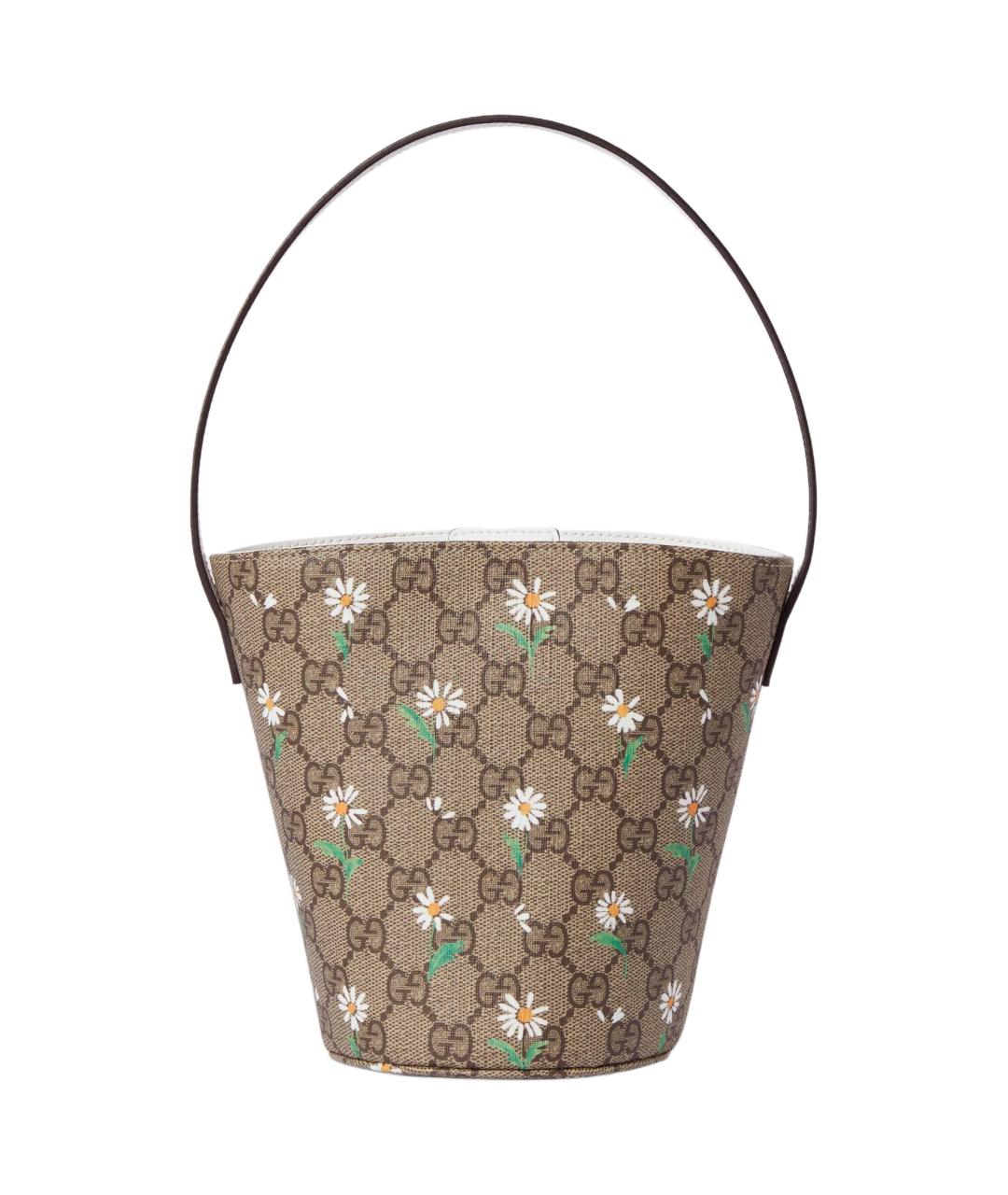 GUCCI Коричневая сумка с короткими ручками, фото 1