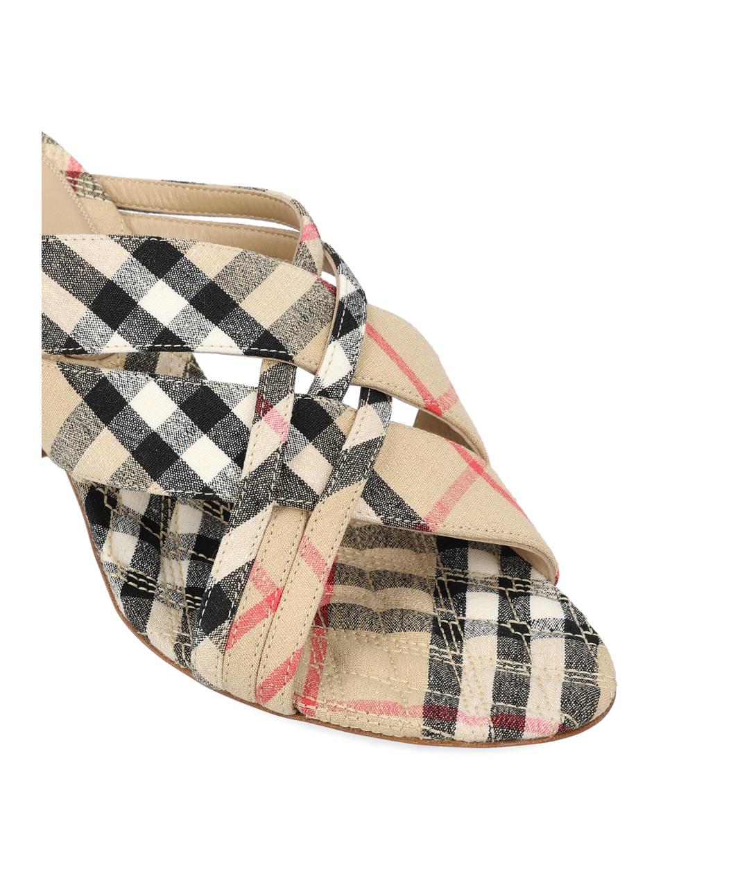 BURBERRY Бежевые сандалии, фото 3
