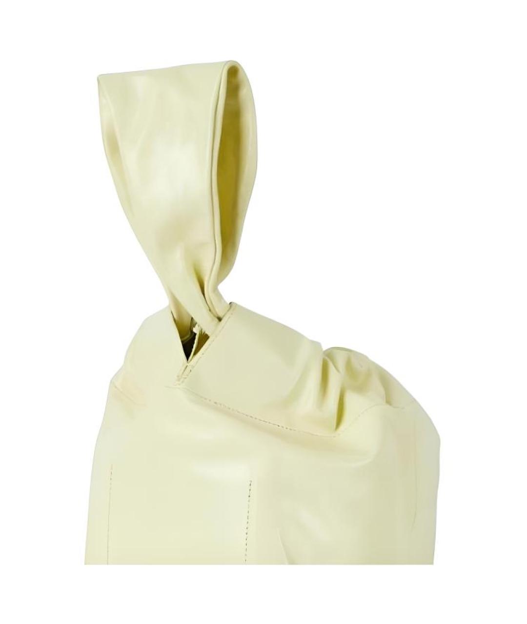 JIL SANDER Желтая сумка с короткими ручками, фото 4