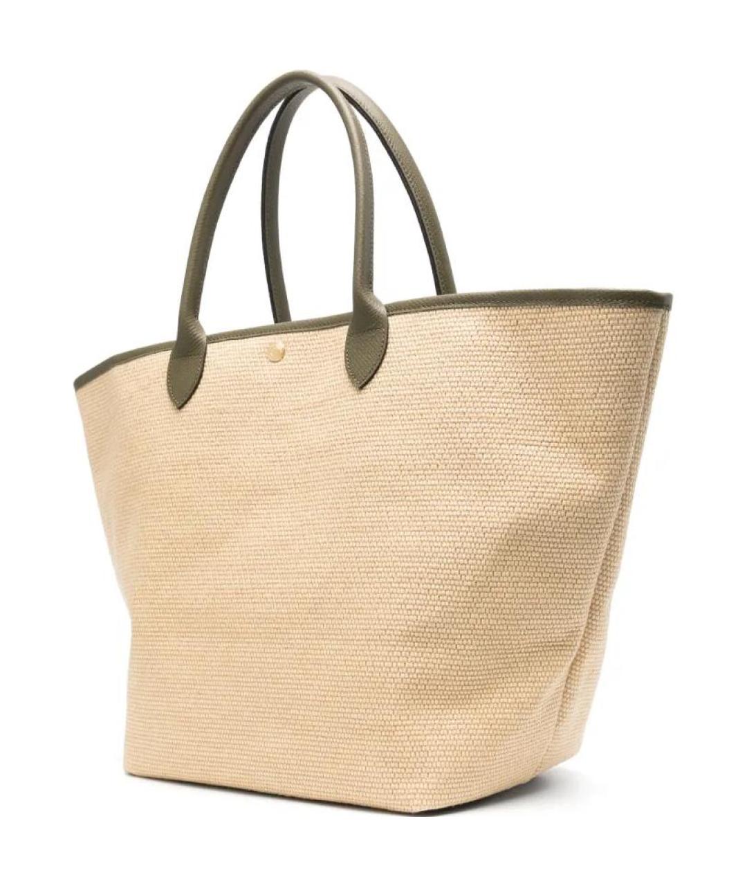 LONGCHAMP Бежевая сумка с короткими ручками, фото 2