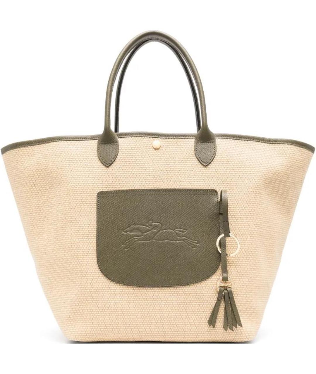 LONGCHAMP Бежевая сумка с короткими ручками, фото 1
