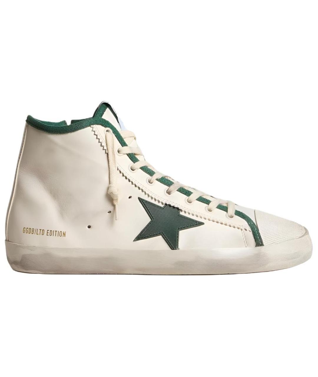 GOLDEN GOOSE DELUXE BRAND Белые высокие кроссовки / кеды, фото 1