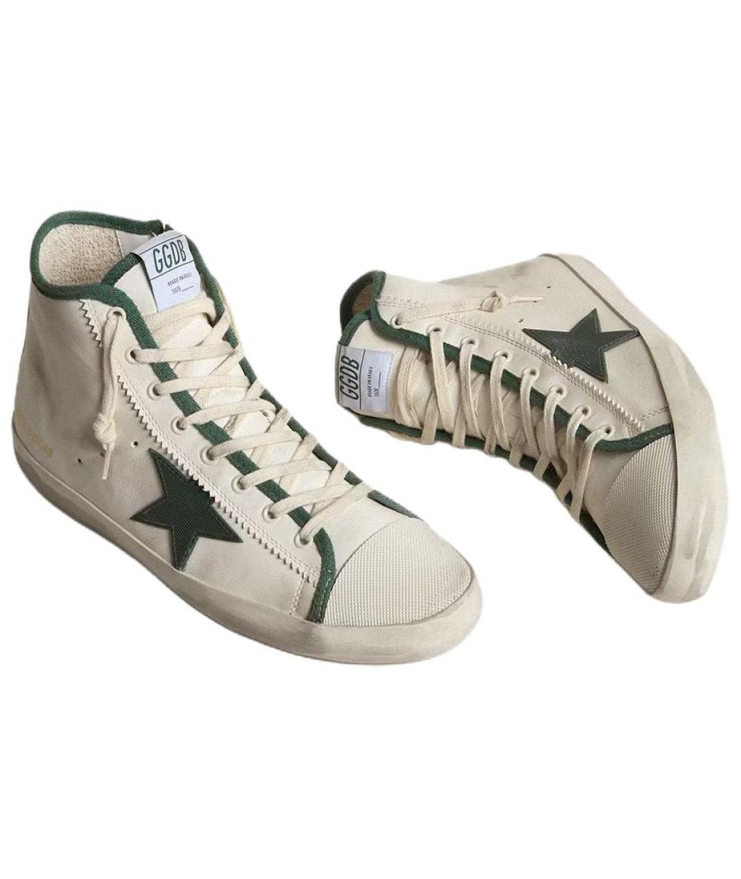 GOLDEN GOOSE DELUXE BRAND Белые высокие кроссовки / кеды, фото 3