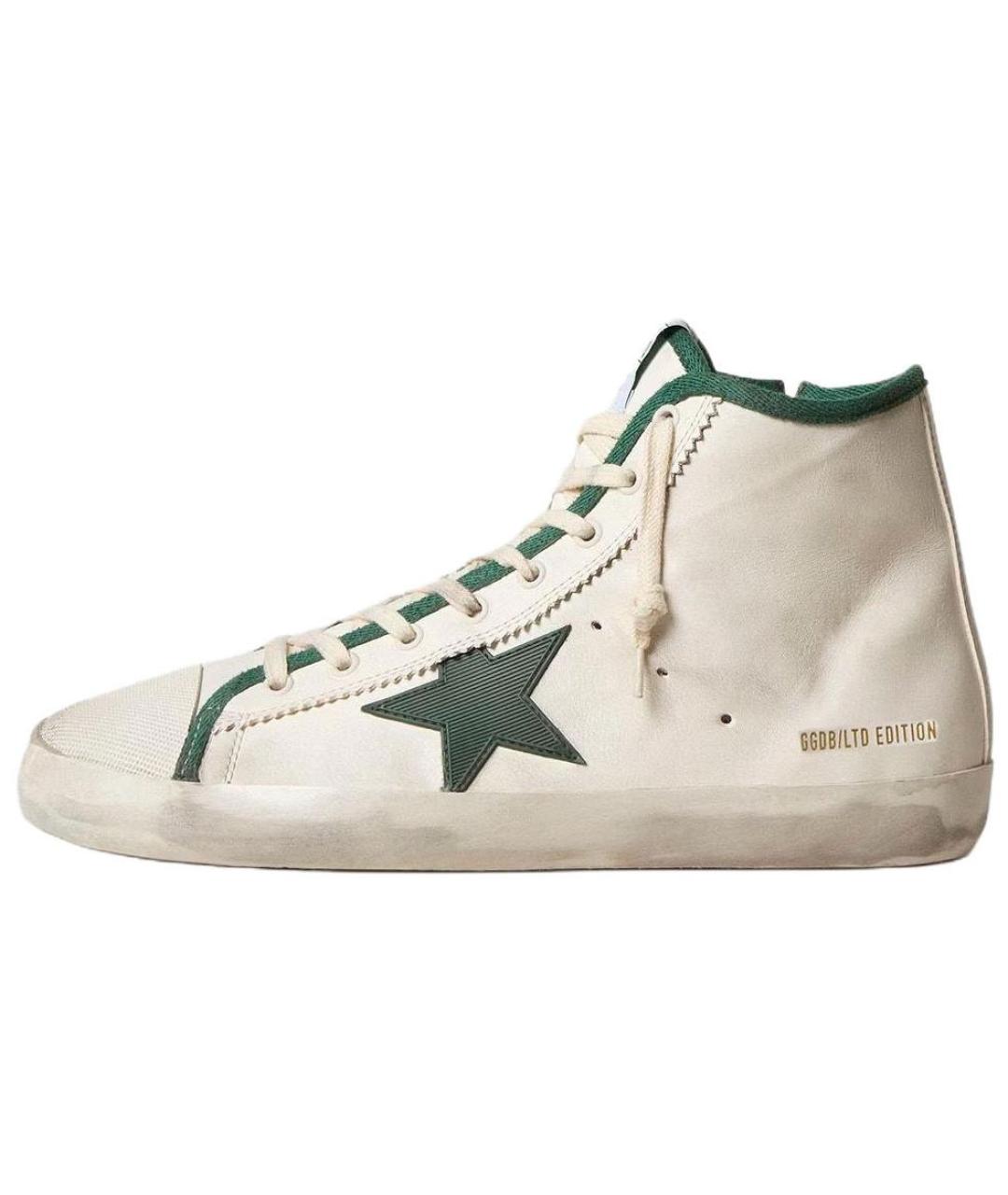 GOLDEN GOOSE DELUXE BRAND Белые высокие кроссовки / кеды, фото 2