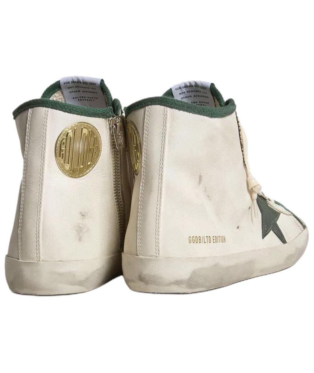 GOLDEN GOOSE DELUXE BRAND Белые высокие кроссовки / кеды, фото 4