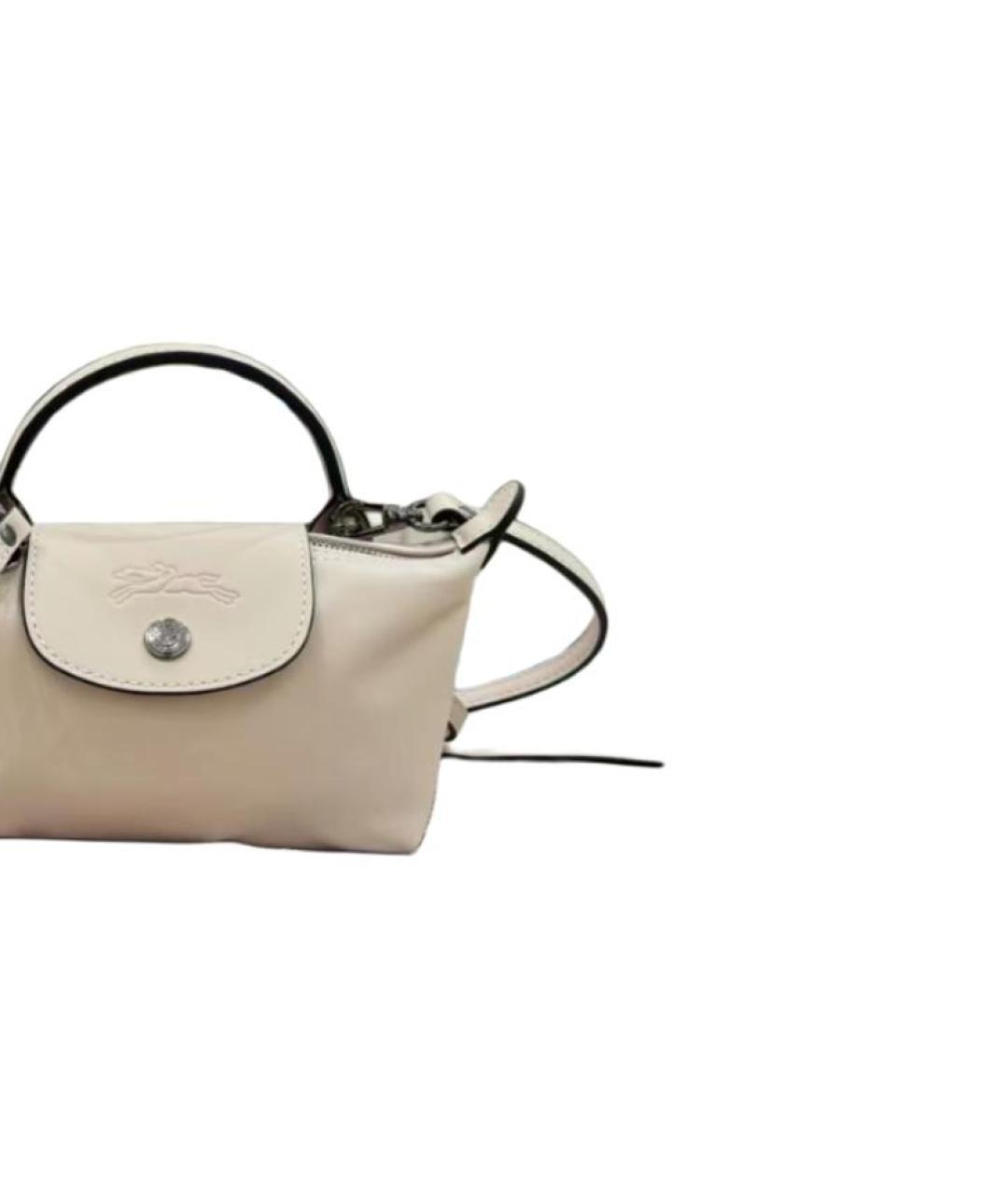 LONGCHAMP Белая сумка с короткими ручками, фото 2