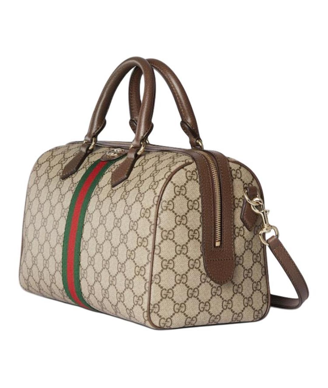 GUCCI Бежевая сумка с короткими ручками, фото 3