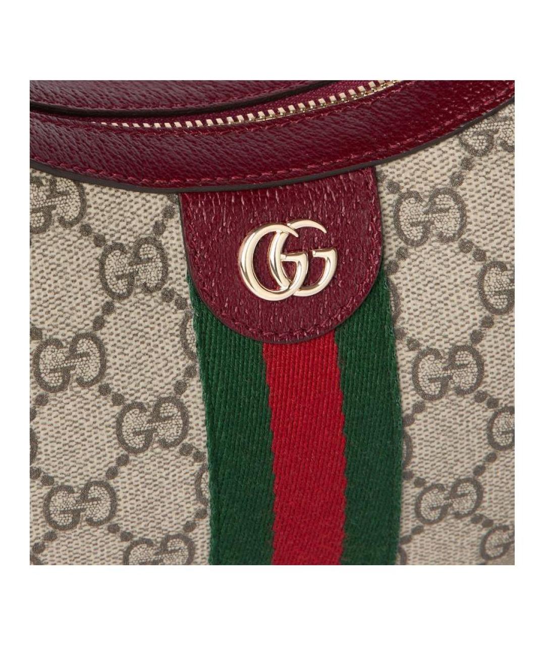 GUCCI Бежевая сумка с короткими ручками, фото 5