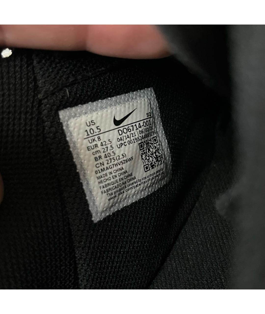 NIKE Антрацитовые нубуковые низкие кроссовки / кеды, фото 6