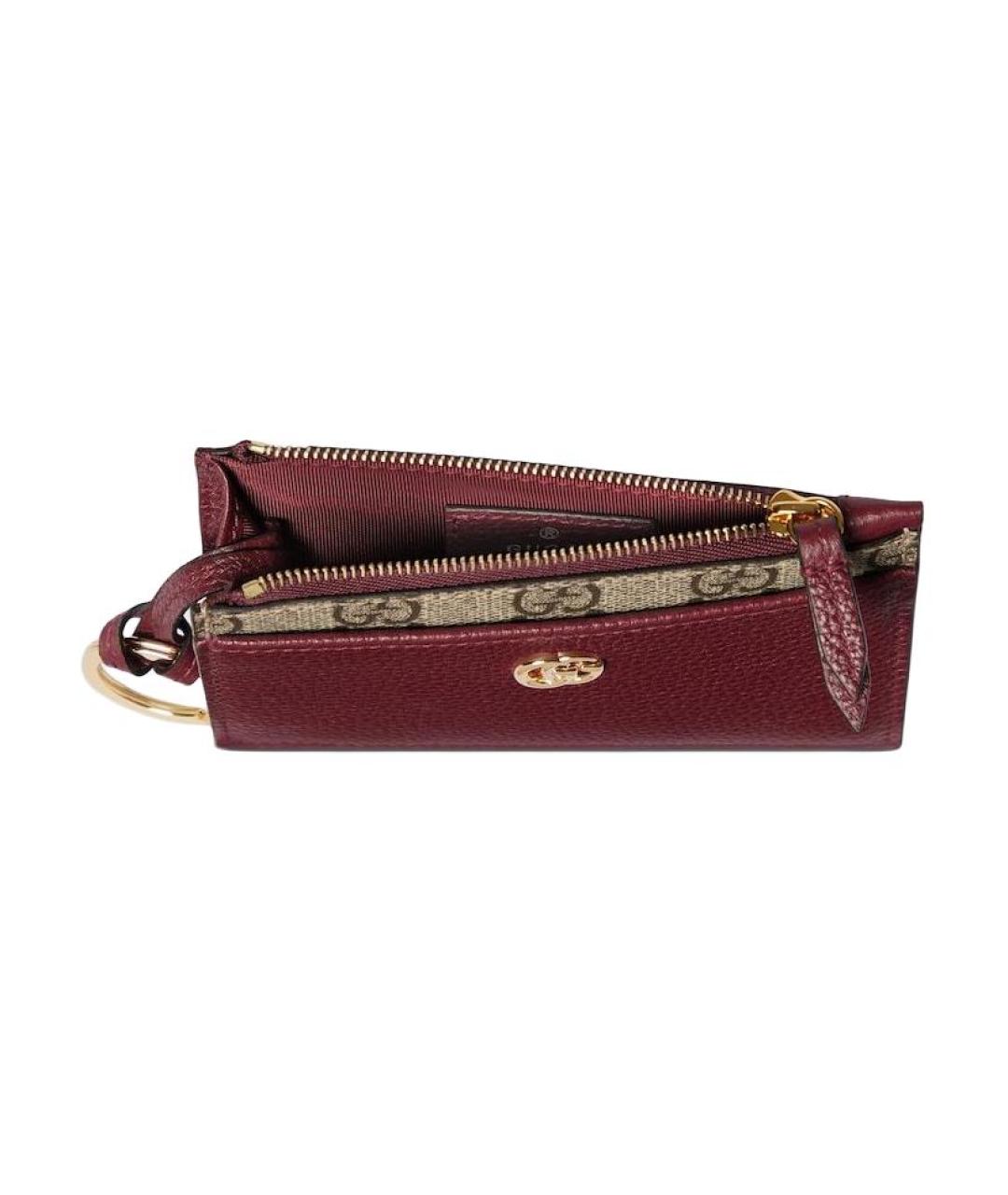 GUCCI Бордовый кардхолдер, фото 2