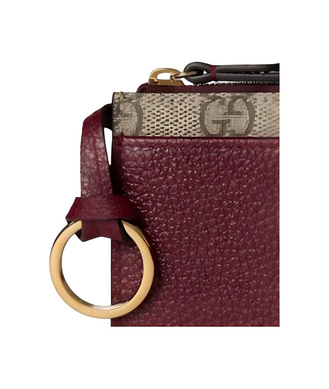 GUCCI Бордовый кардхолдер, фото 6