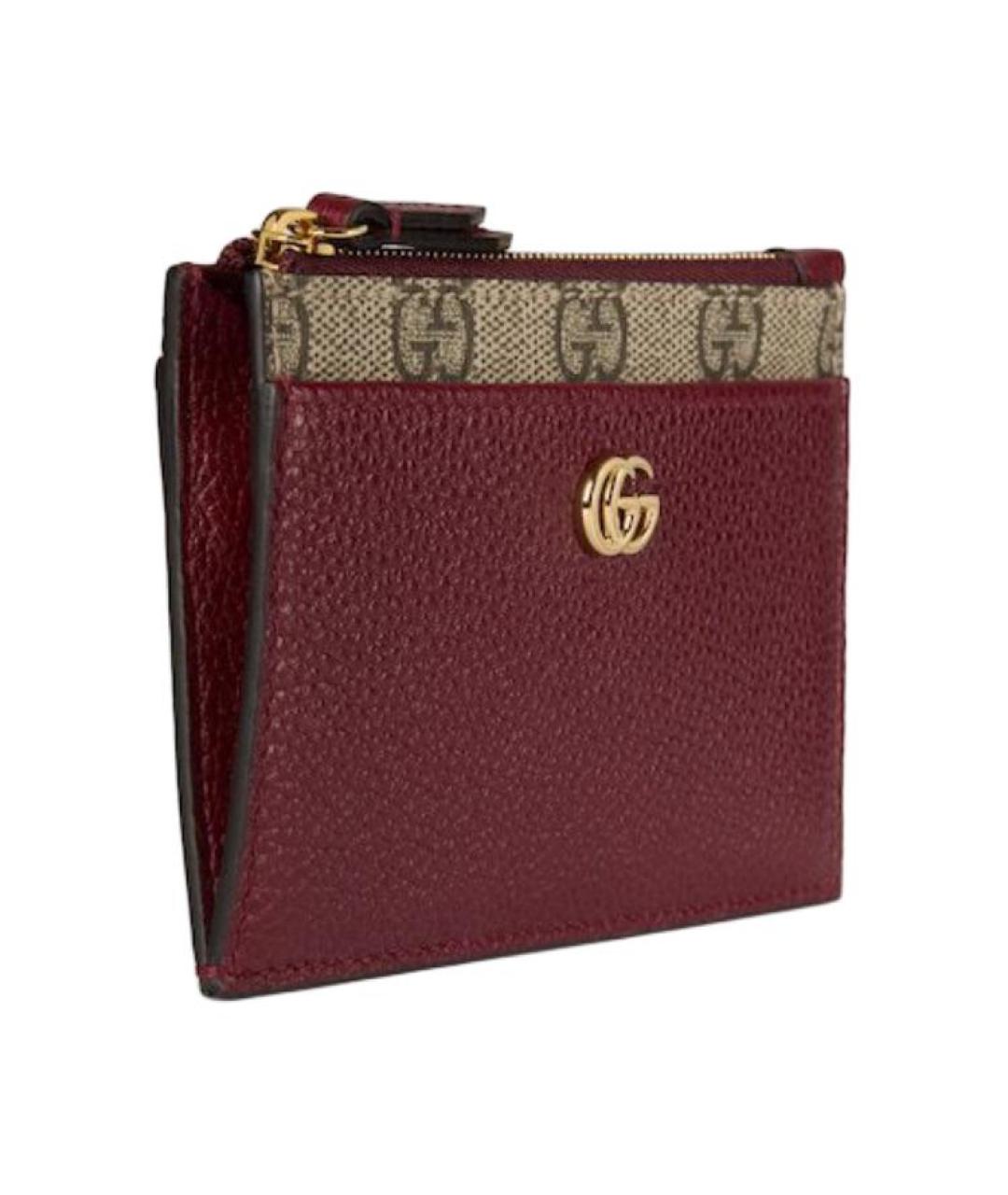 GUCCI Бордовый кардхолдер, фото 3