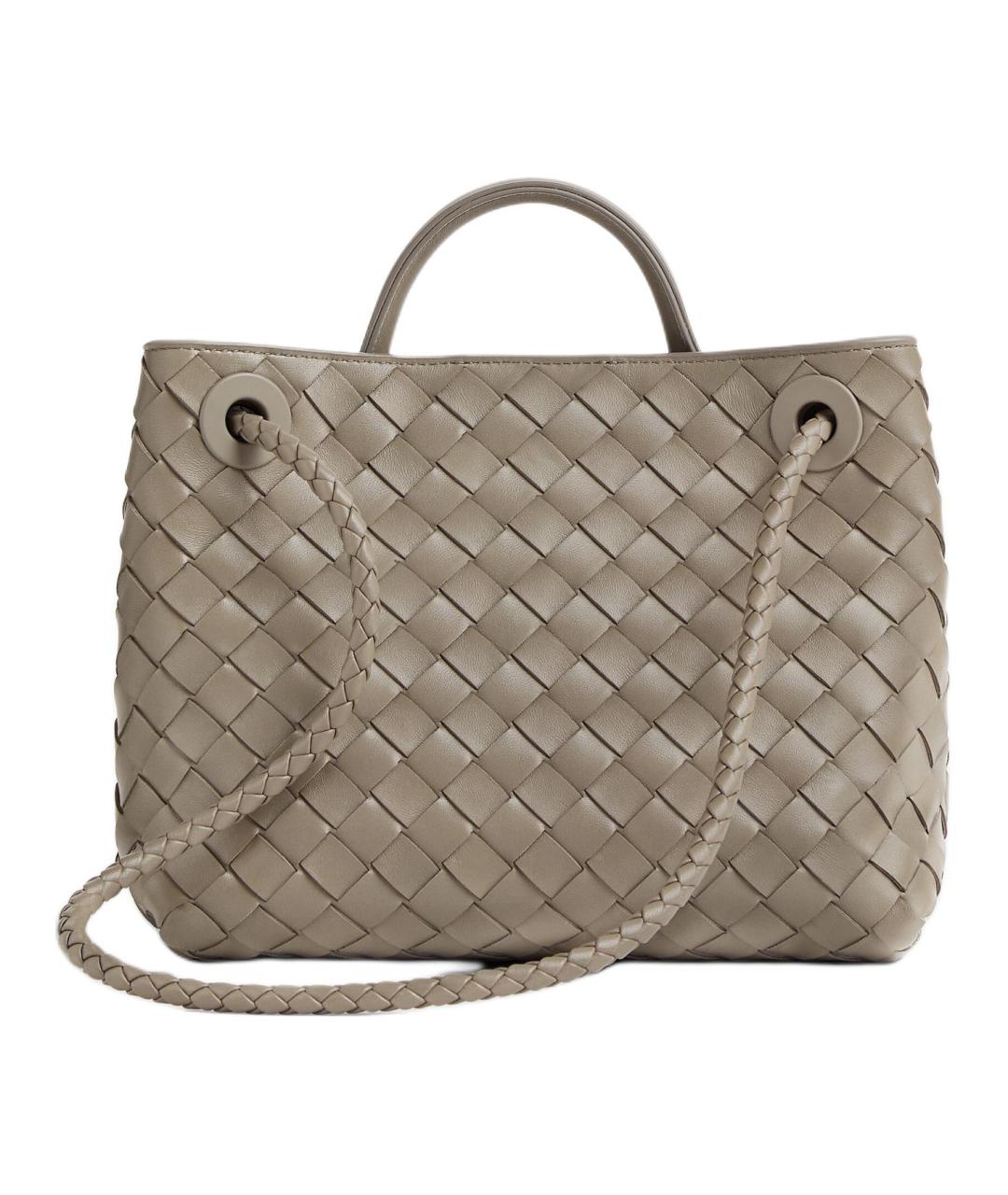 BOTTEGA VENETA Серая сумка через плечо, фото 3