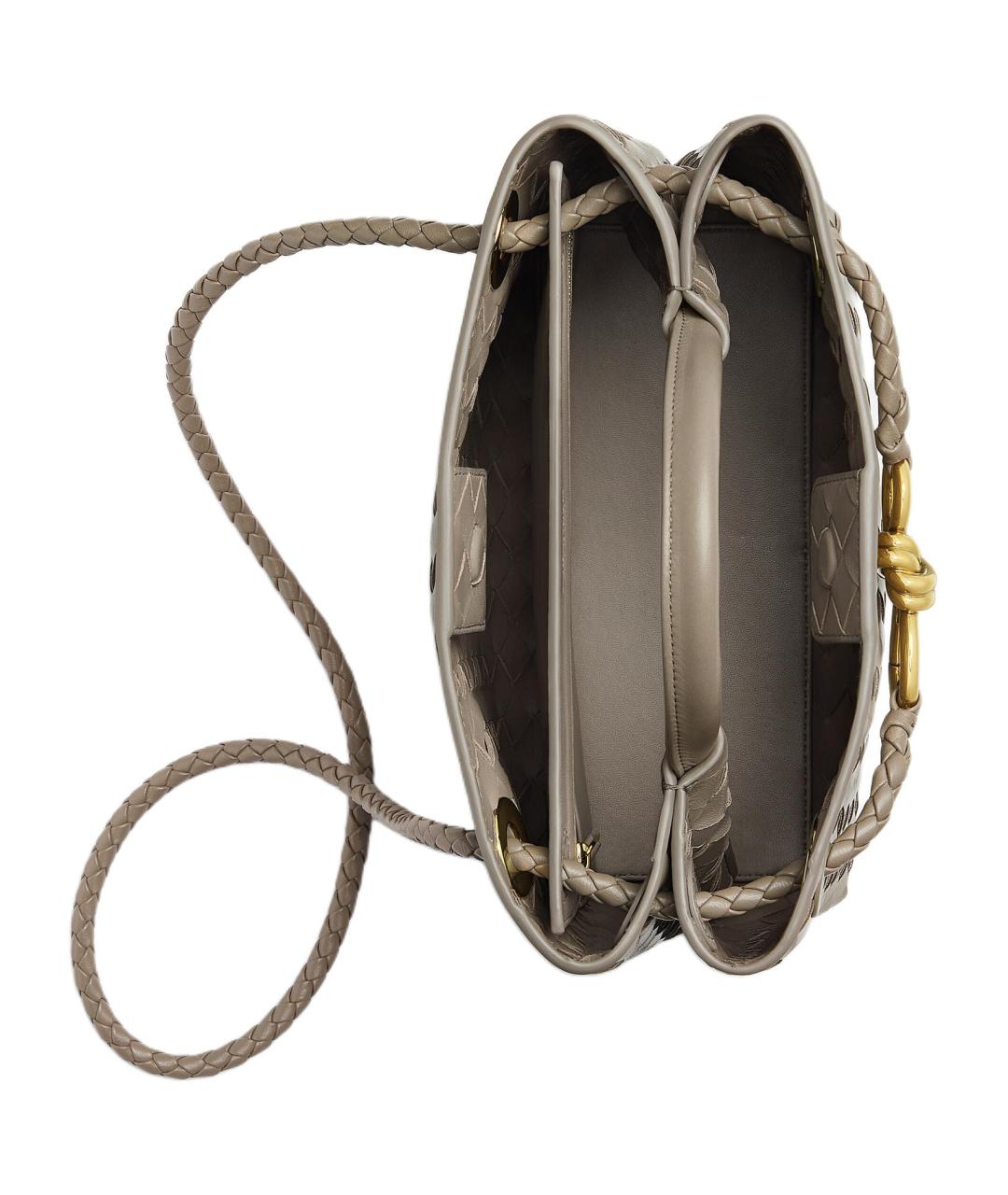 BOTTEGA VENETA Серая сумка через плечо, фото 4
