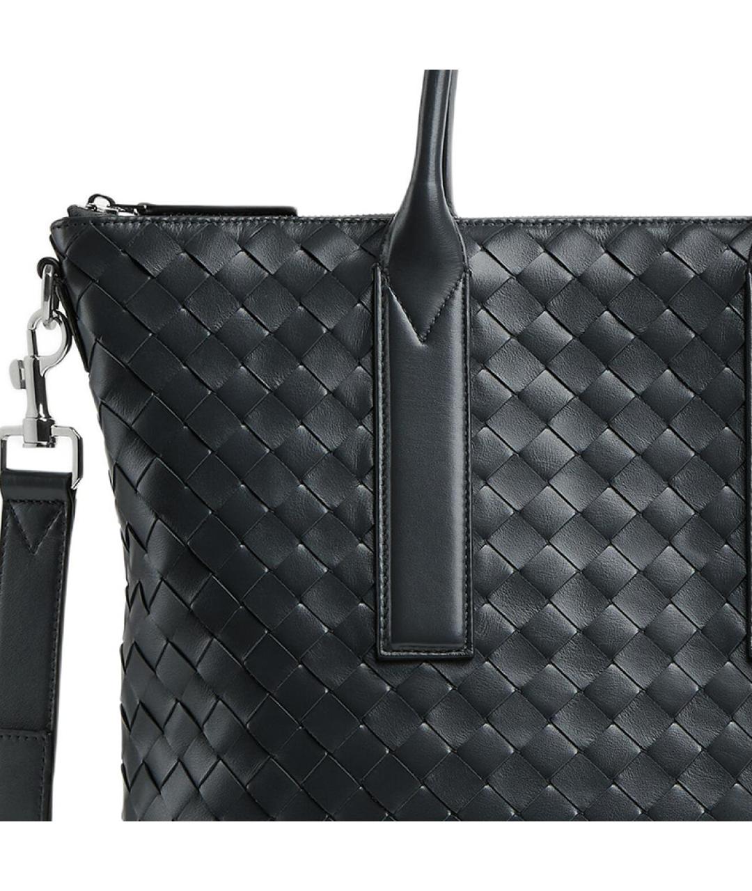 BOTTEGA VENETA Черная сумка тоут, фото 4
