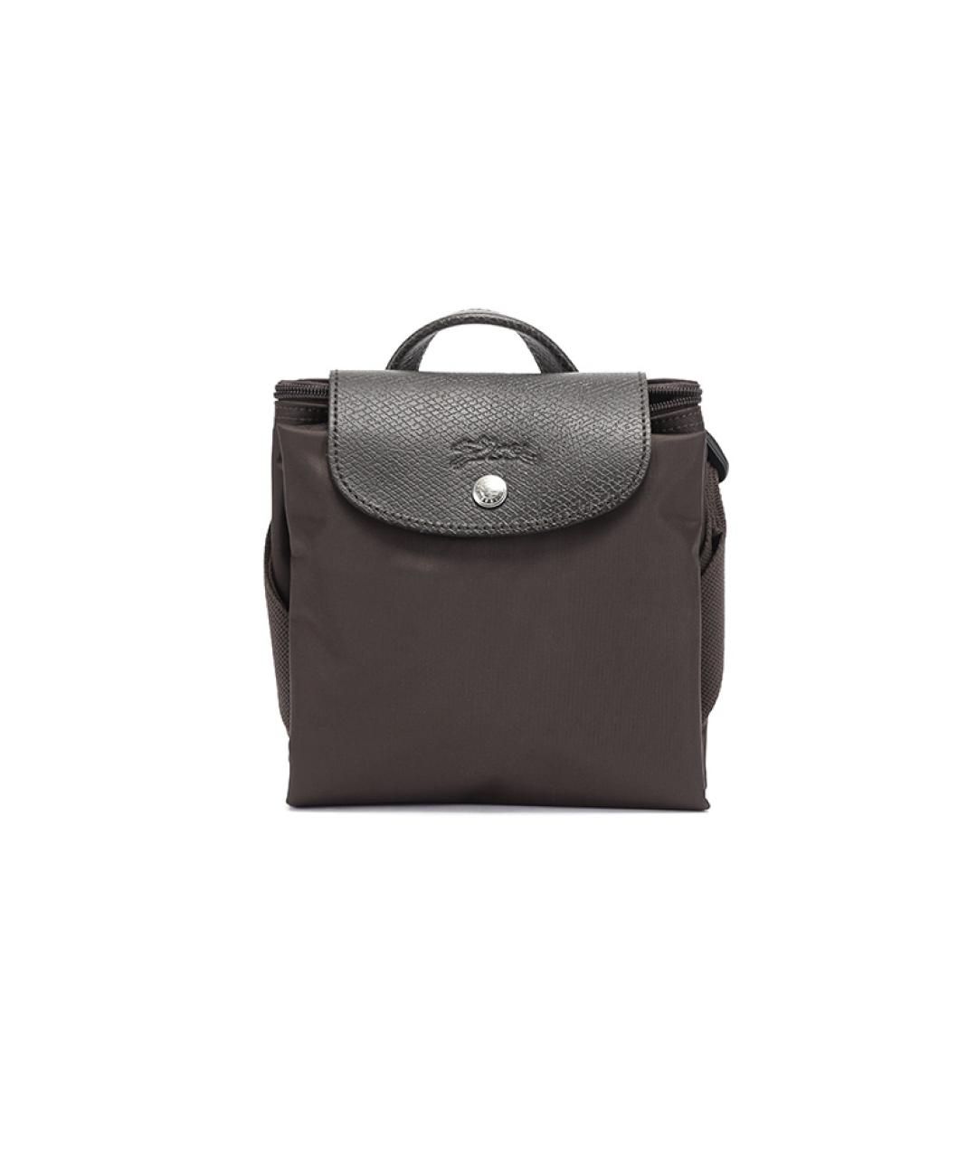LONGCHAMP Коричневый тканевый рюкзак, фото 6