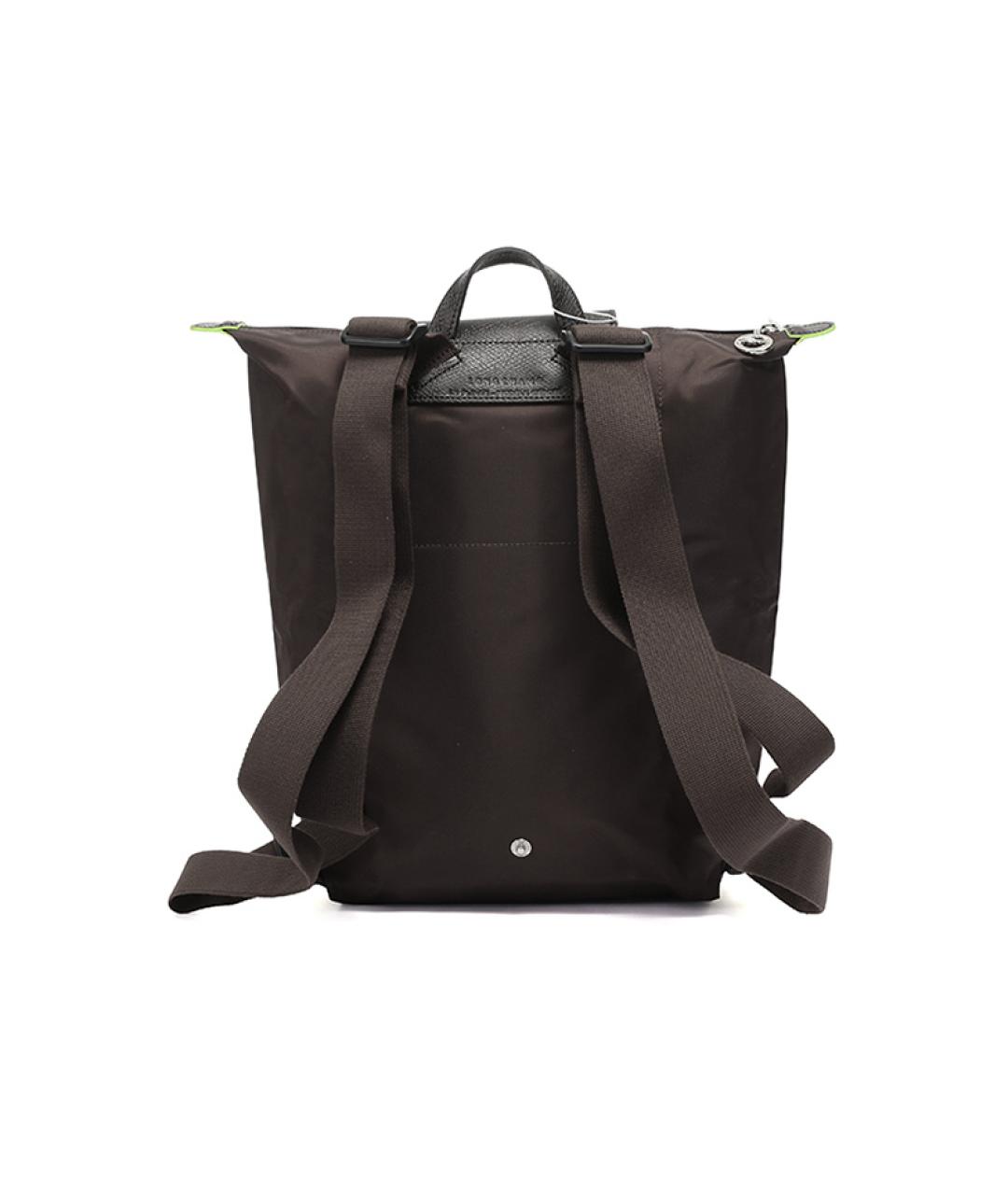 LONGCHAMP Коричневый тканевый рюкзак, фото 4