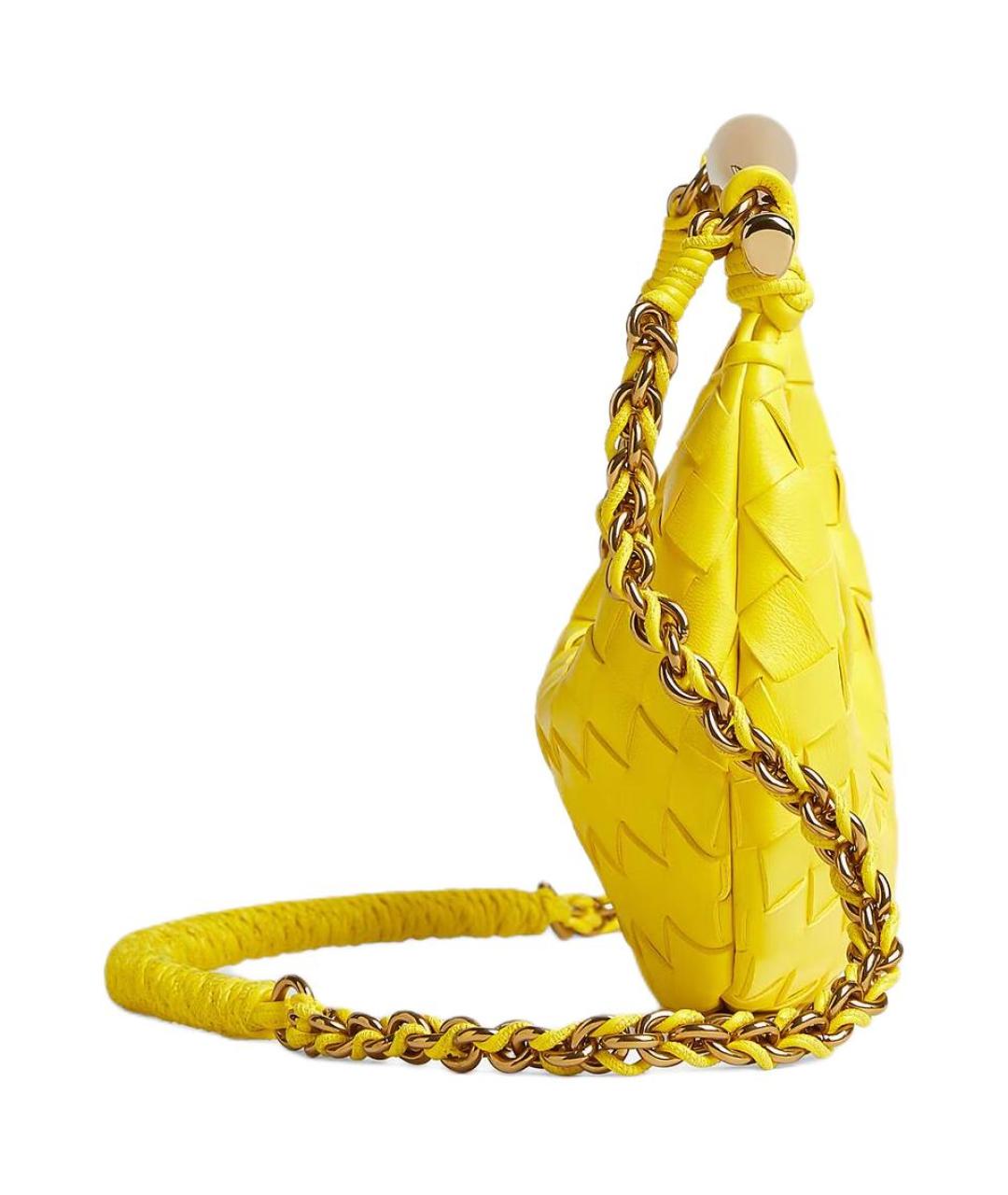 BOTTEGA VENETA Желтая сумка через плечо, фото 3