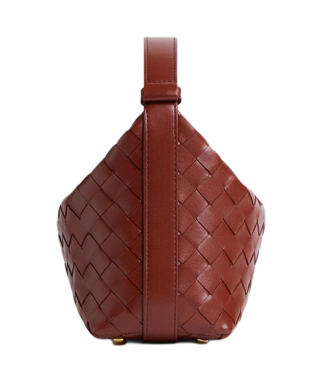 BOTTEGA VENETA Бордовая сумка с короткими ручками, фото 2