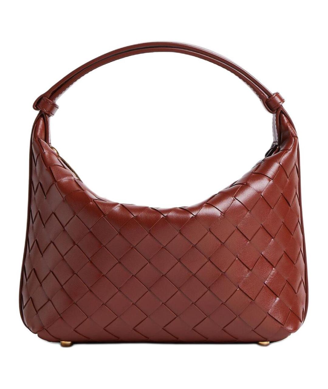 BOTTEGA VENETA Бордовая сумка с короткими ручками, фото 1
