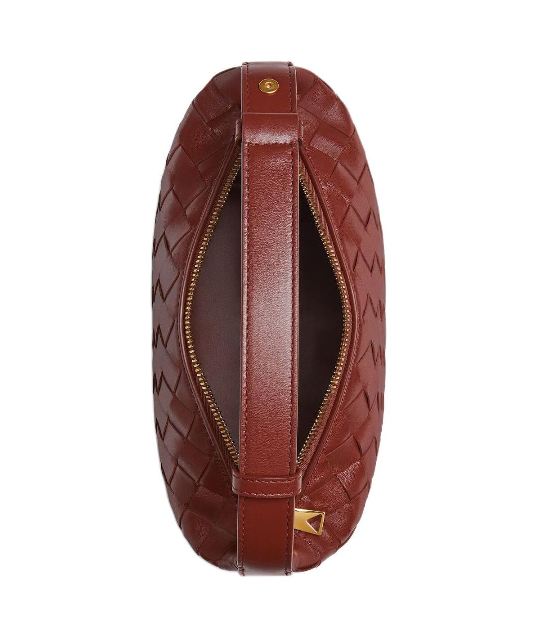 BOTTEGA VENETA Бордовая сумка с короткими ручками, фото 3