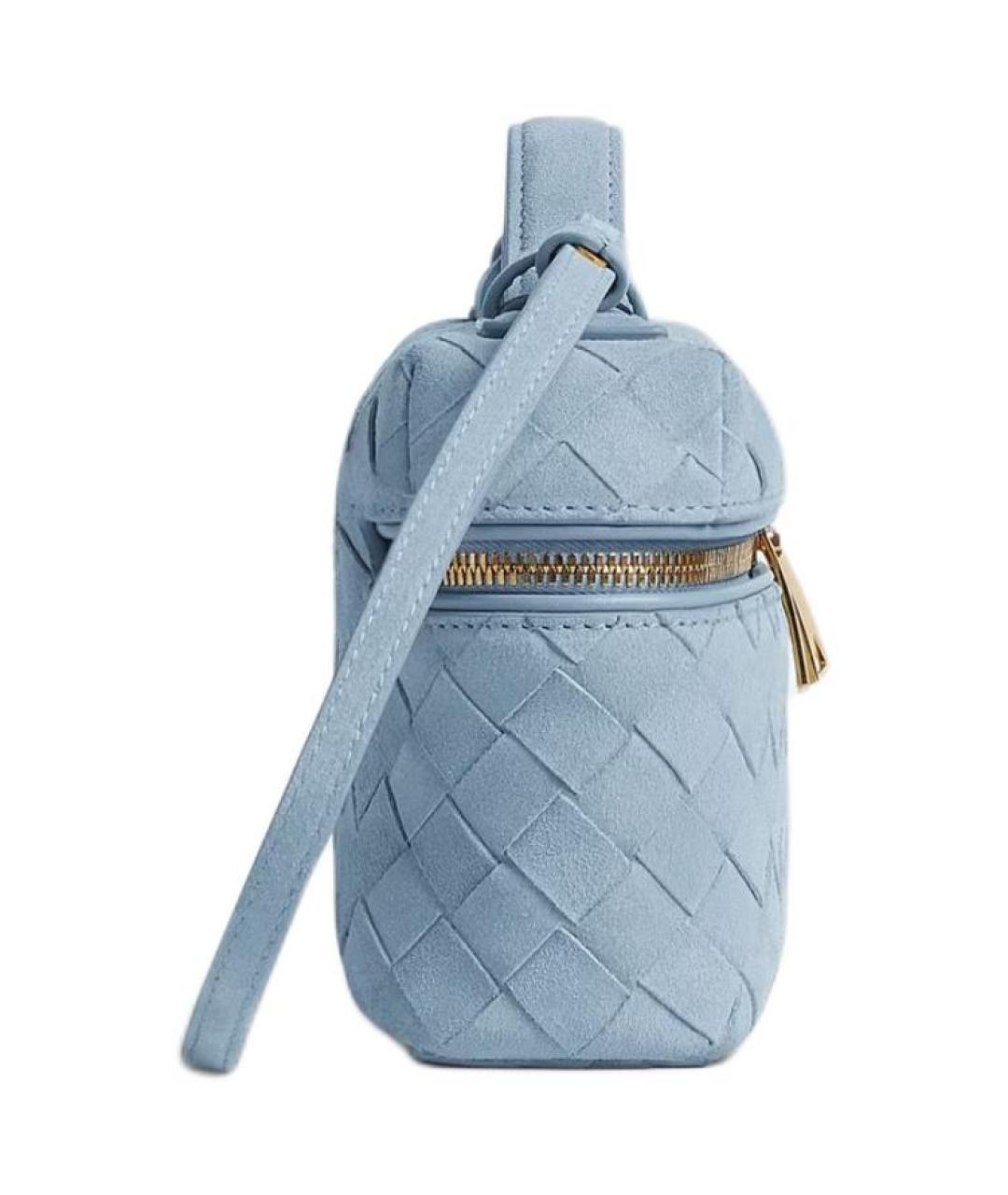 BOTTEGA VENETA Голубая сумка через плечо, фото 3