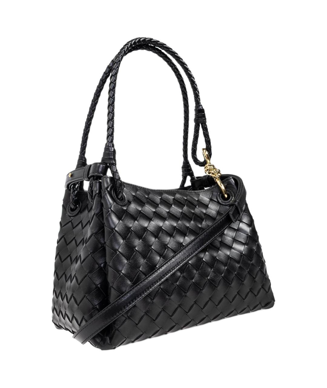 BOTTEGA VENETA Черная сумка через плечо, фото 2