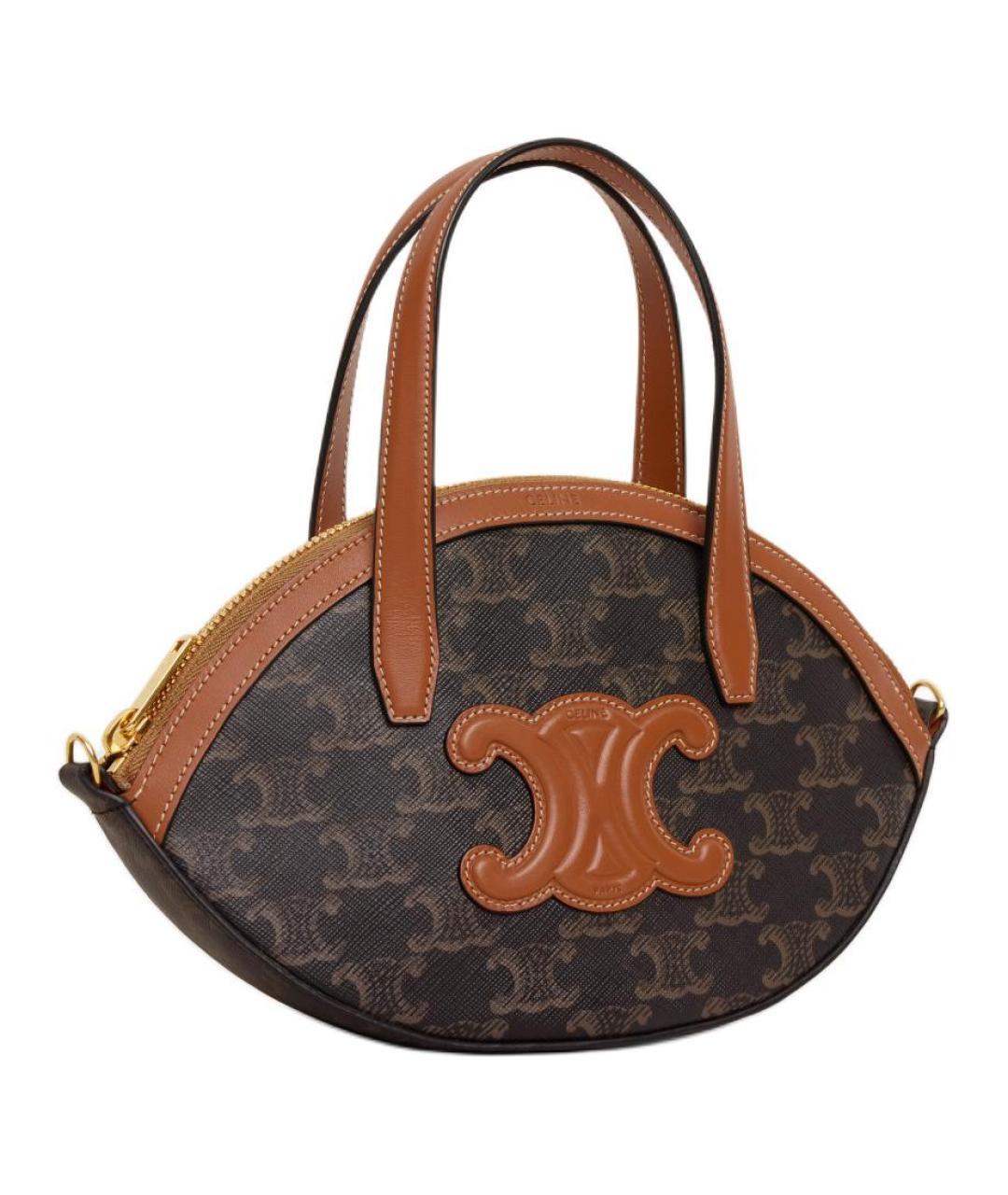 CELINE Коричневая сумка через плечо, фото 3