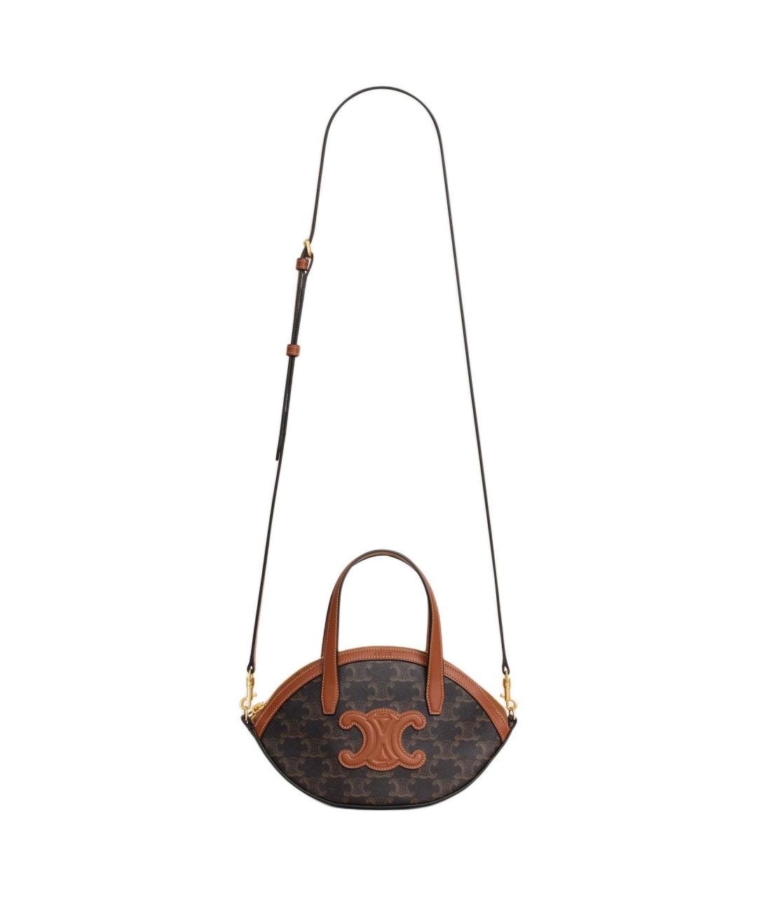 CELINE Коричневая сумка через плечо, фото 2