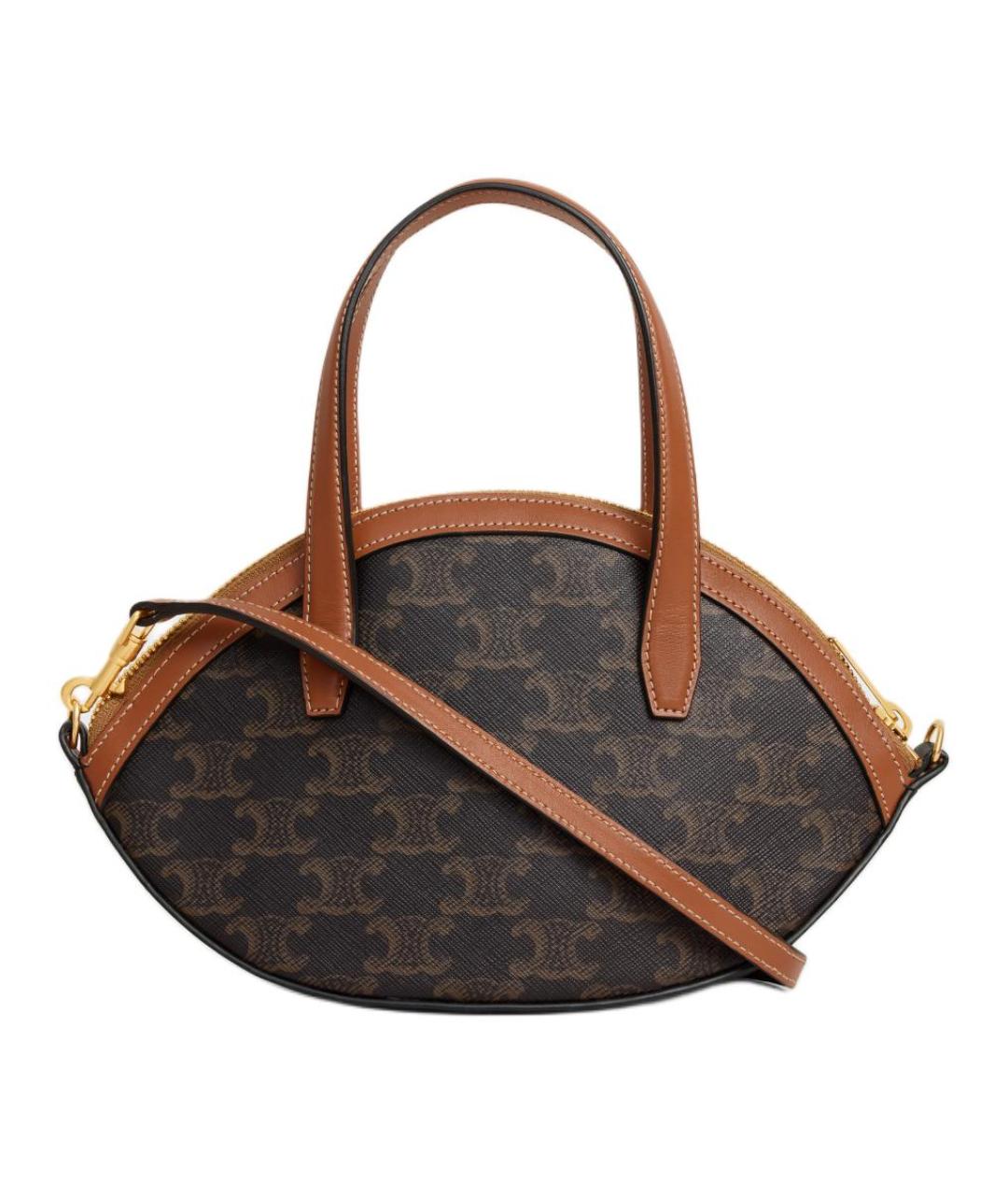 CELINE Коричневая сумка через плечо, фото 4