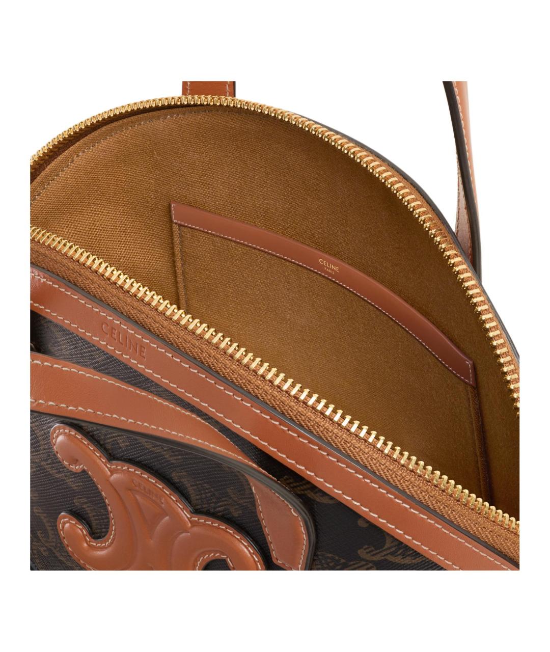 CELINE Коричневая сумка через плечо, фото 6