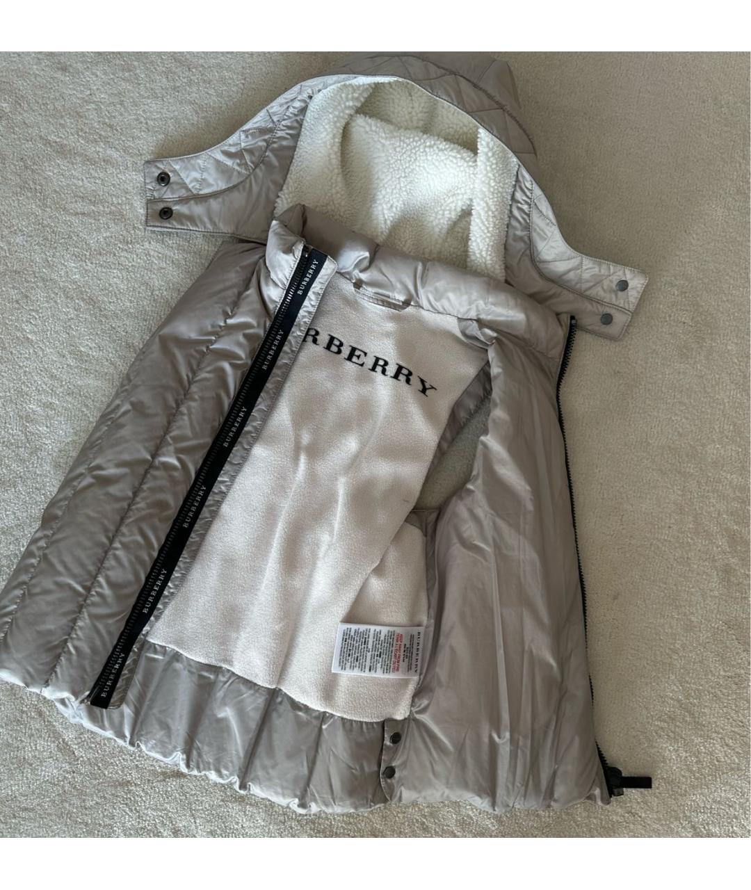 BURBERRY Серый полиэстеровый жакет / жилет, фото 4