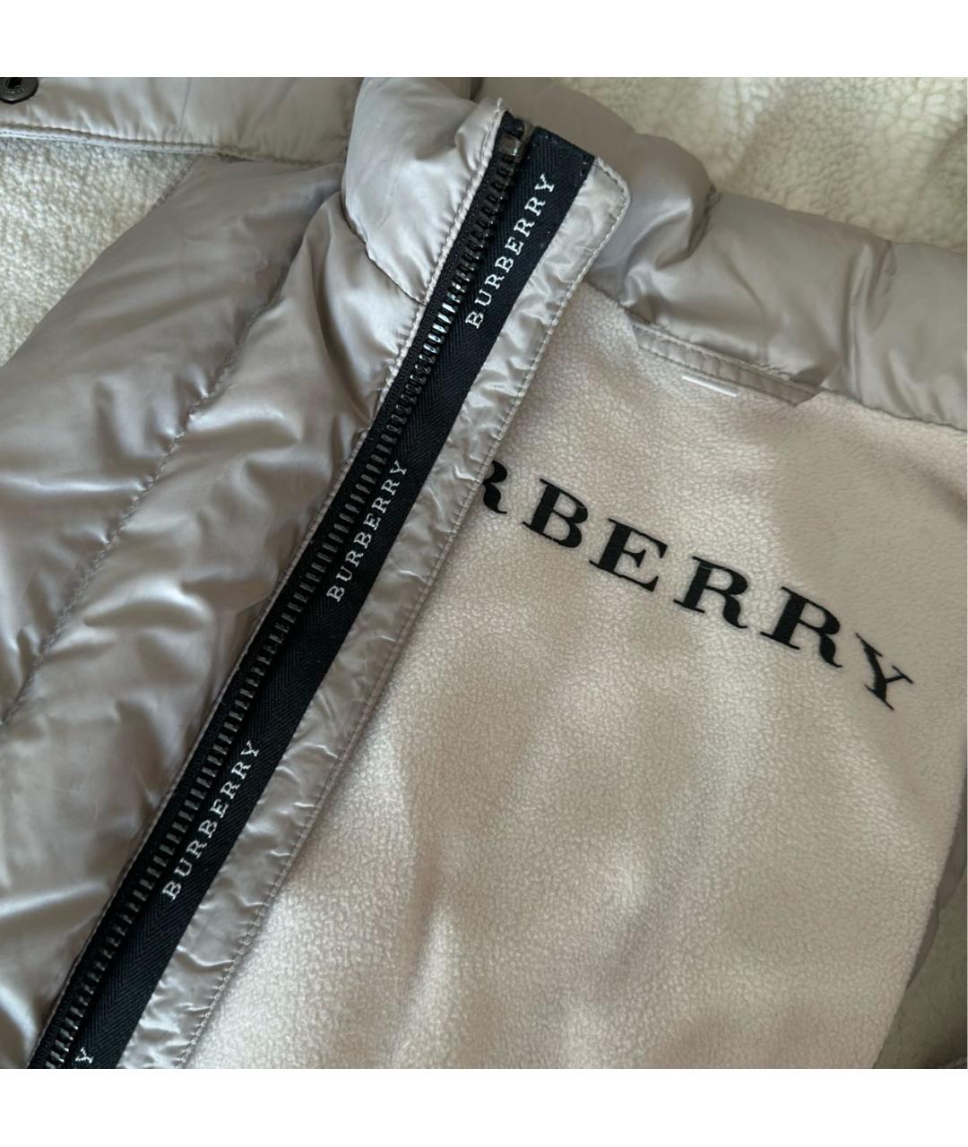 BURBERRY Серый полиэстеровый жакет / жилет, фото 5