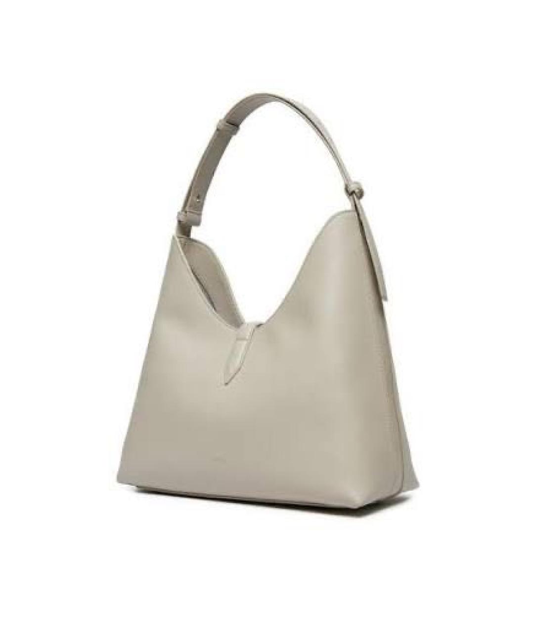 FURLA Бежевая кожаная сумка с короткими ручками, фото 2