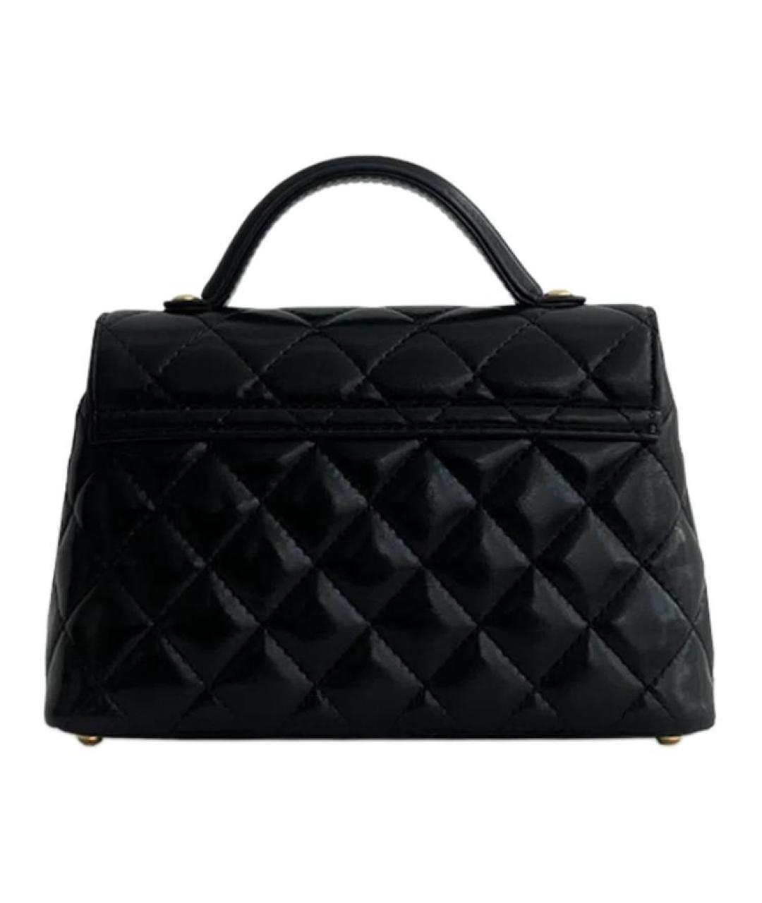 CHANEL Черная кожаная сумка через плечо, фото 3