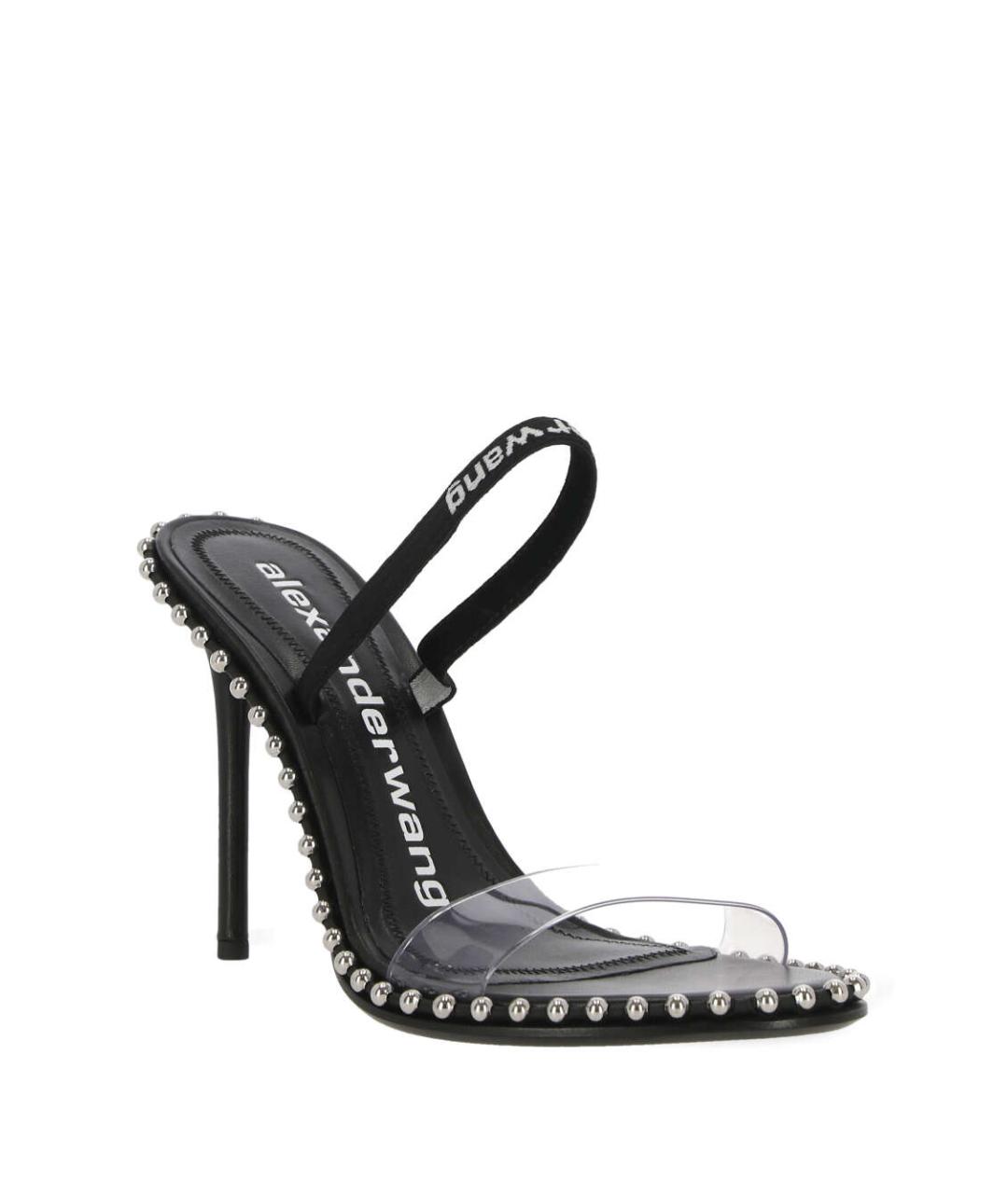 ALEXANDER WANG Черные синтетические мюли, фото 2