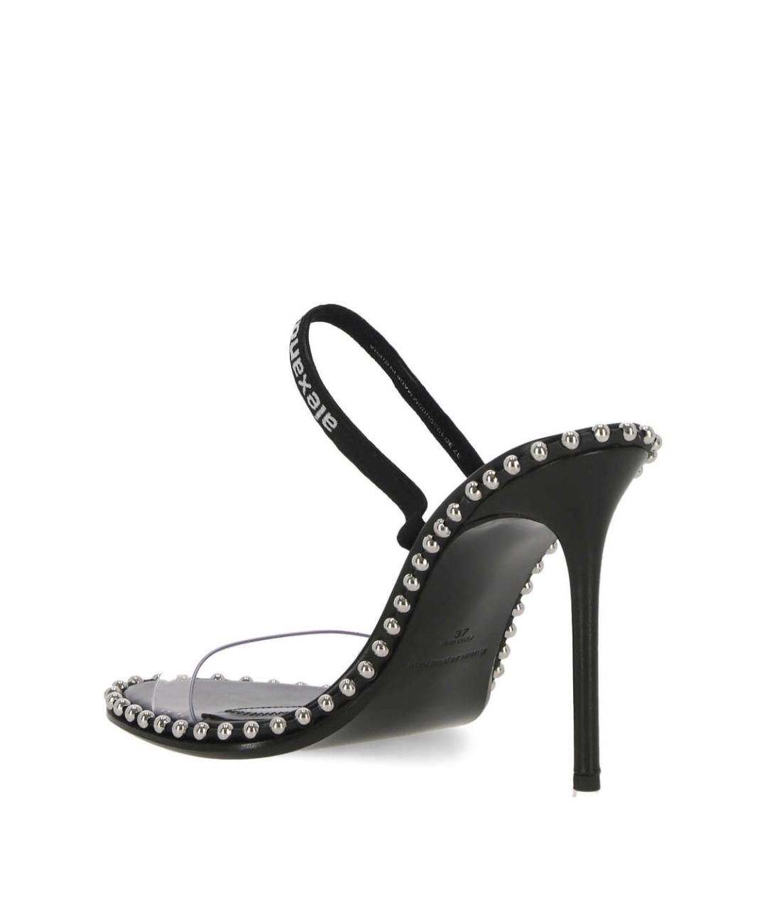ALEXANDER WANG Черные синтетические мюли, фото 3