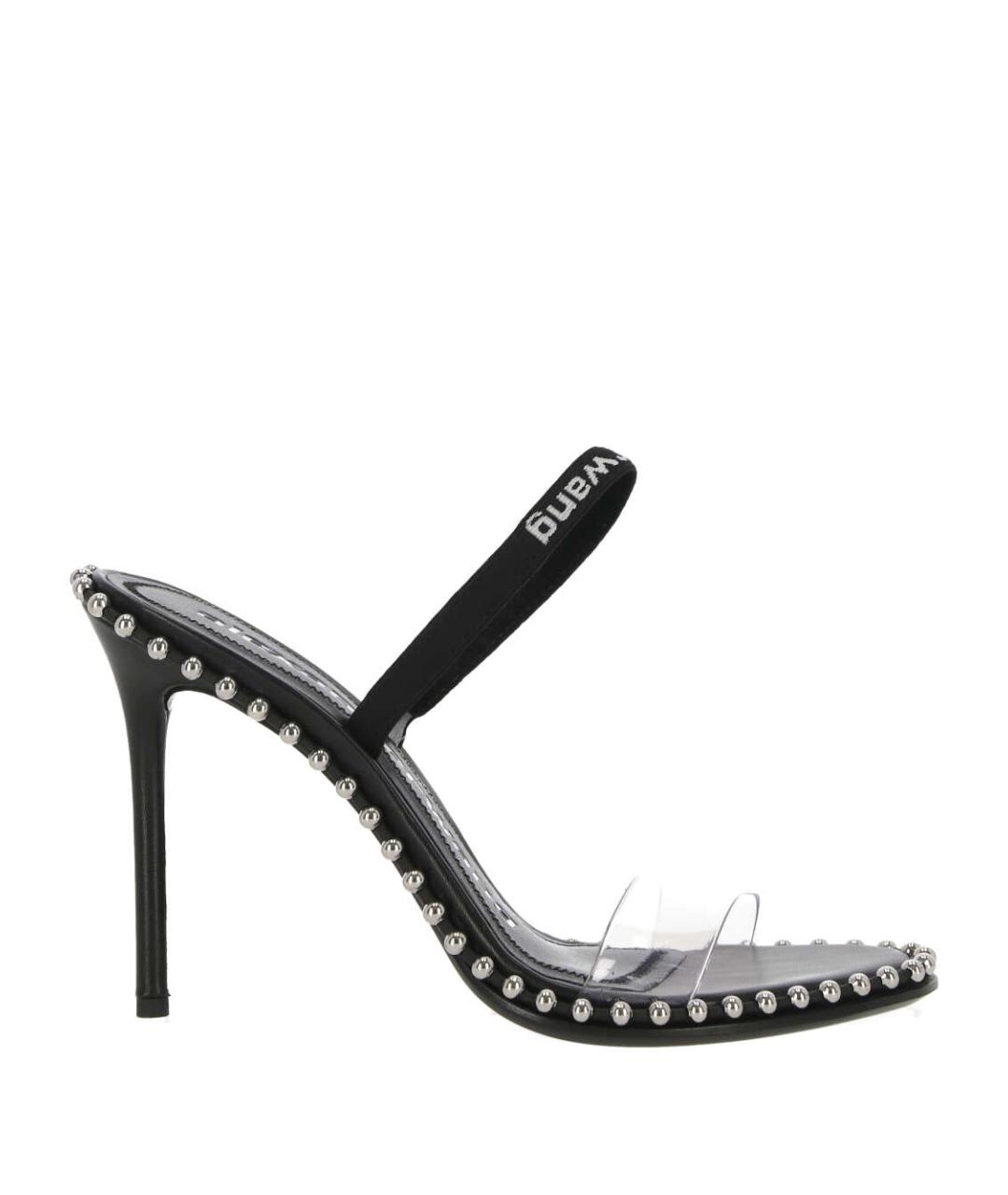 ALEXANDER WANG Черные синтетические мюли, фото 1