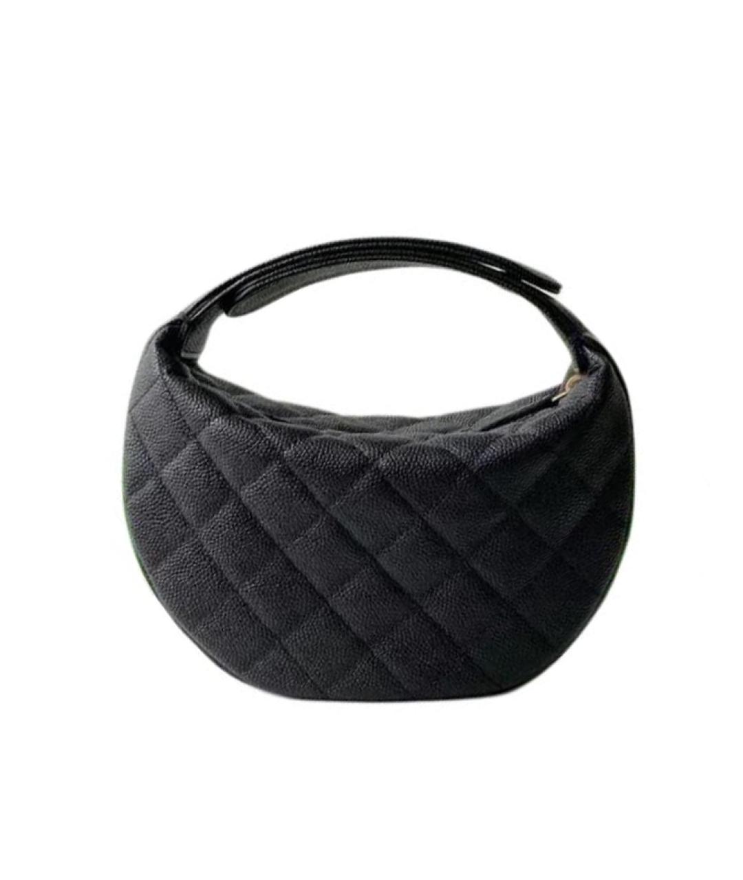 CHANEL Черная сумка с короткими ручками, фото 2