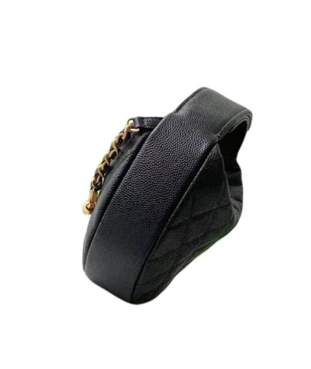 CHANEL Черная сумка с короткими ручками, фото 3