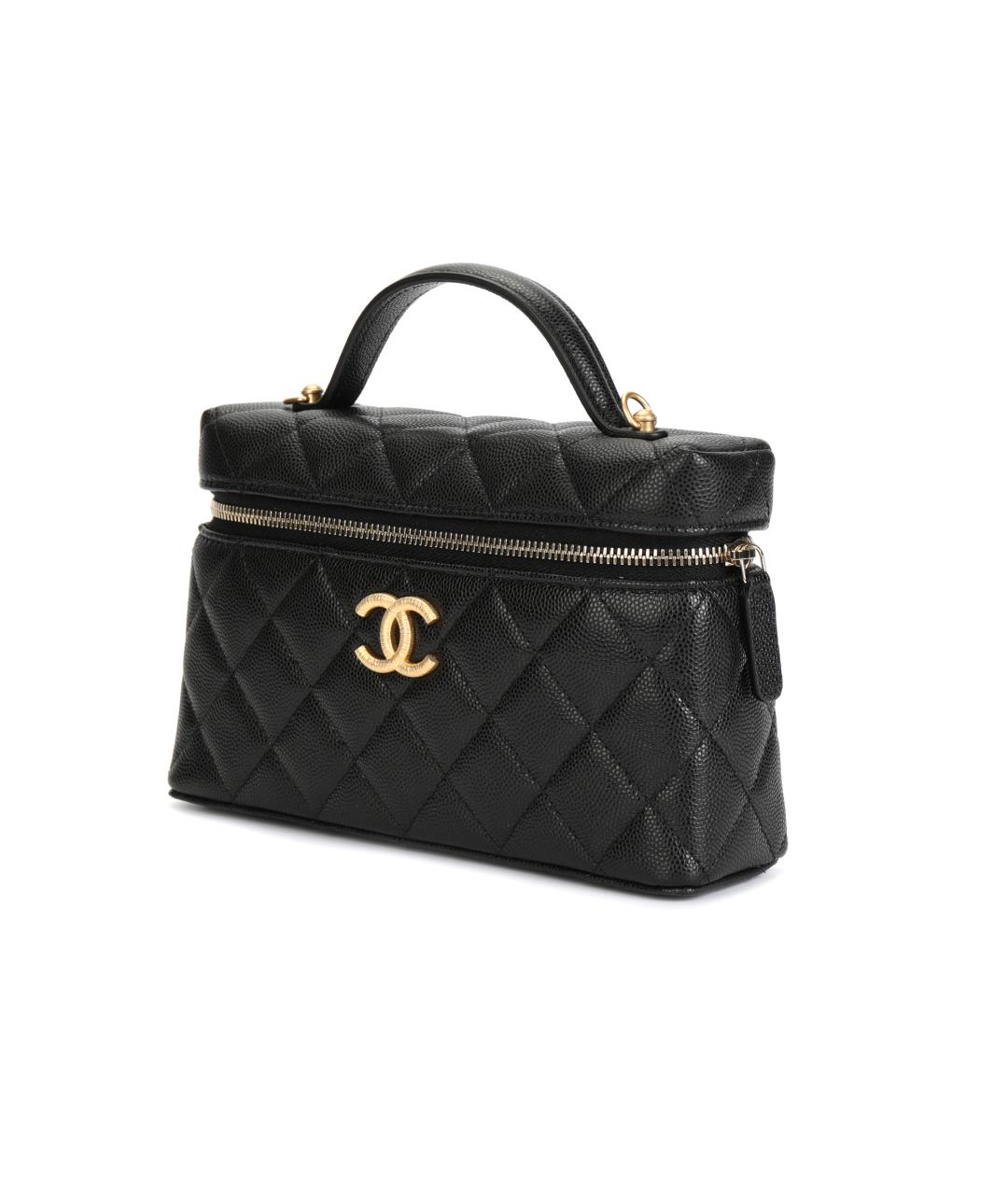 CHANEL Черная кожаная сумка через плечо, фото 1