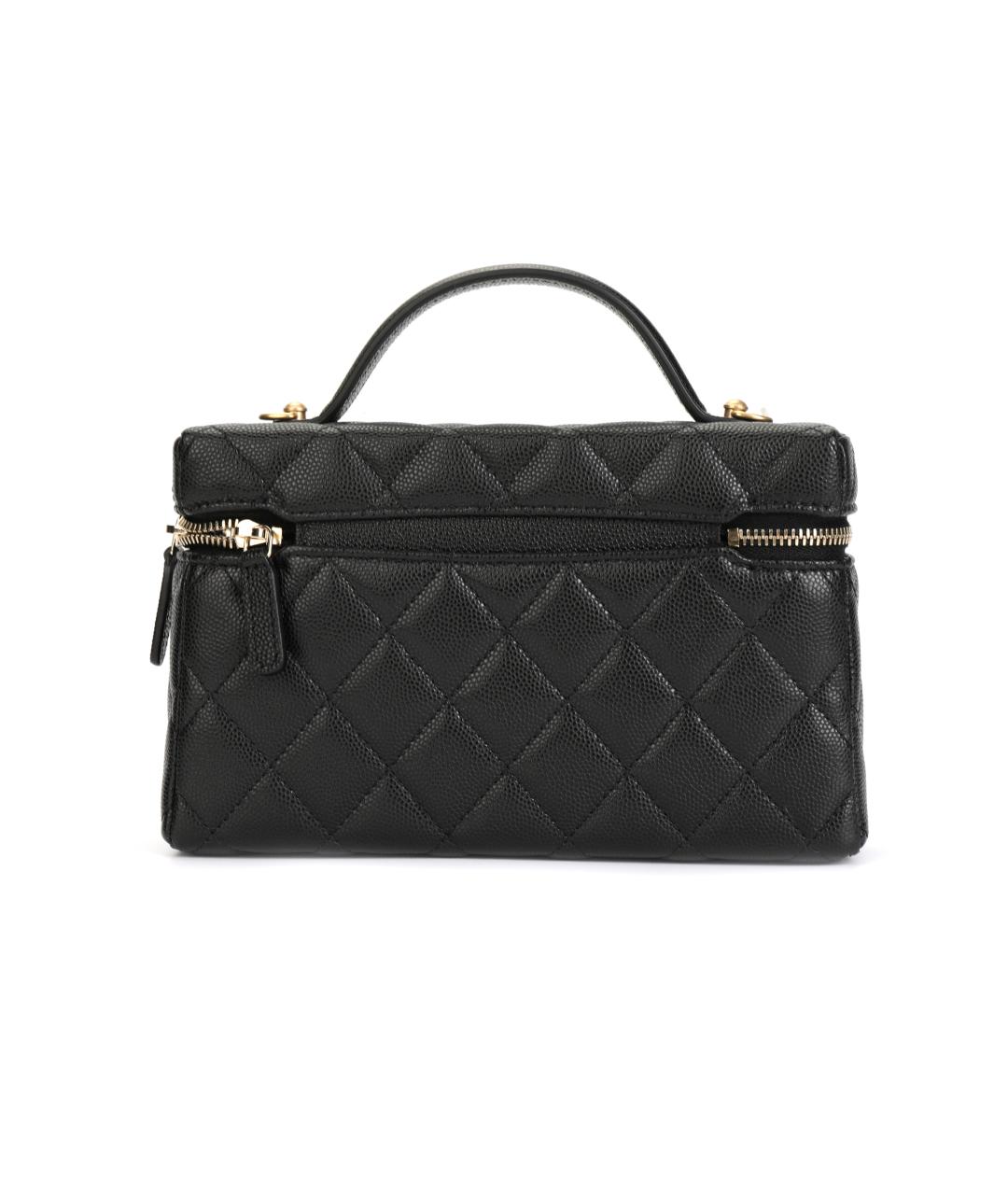 CHANEL Черная кожаная сумка через плечо, фото 3
